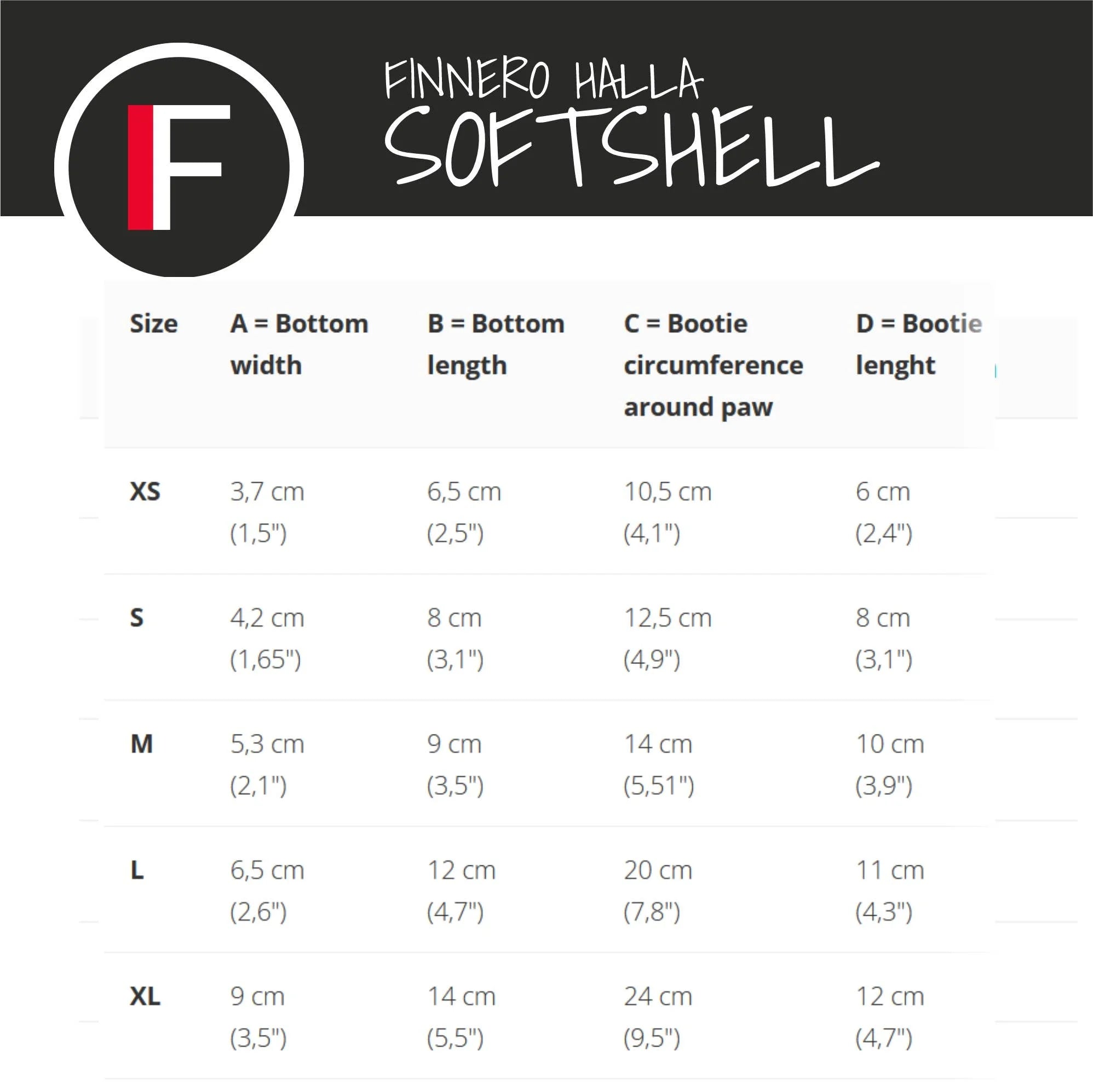 BOTTINES POUR CHIEN SOFTSHELL - FINNERO - HALLA